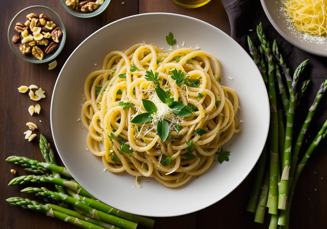 Pasta with Vegetables and Nuts