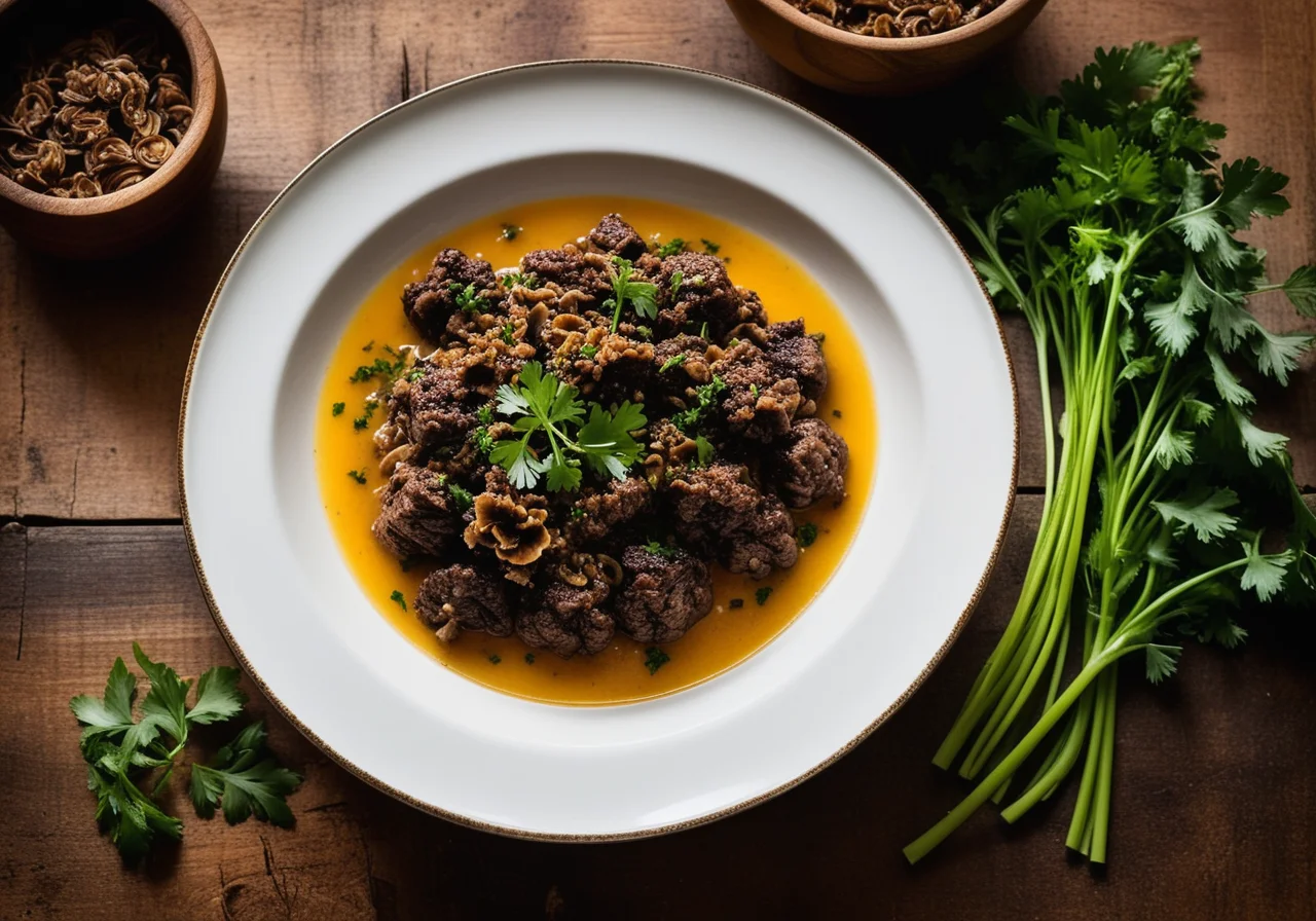 Wild Boar Ragout with Morels