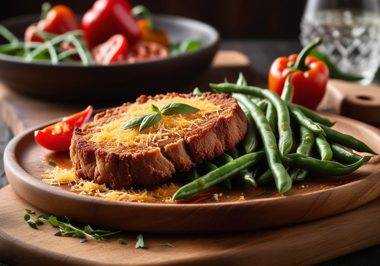 Pork Cutlet with Parmesan Crust
