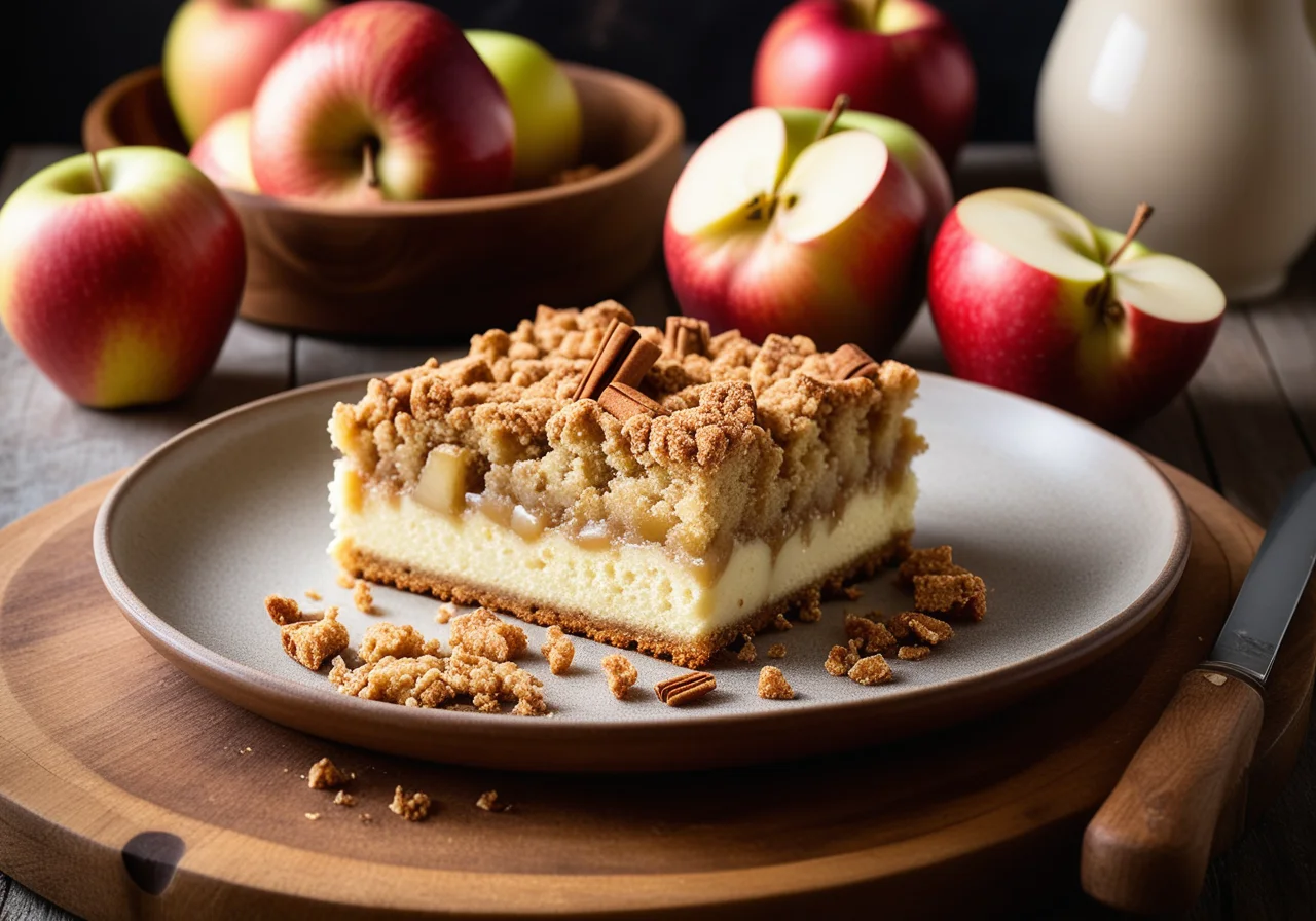 Quark Streusel Cake with Apples