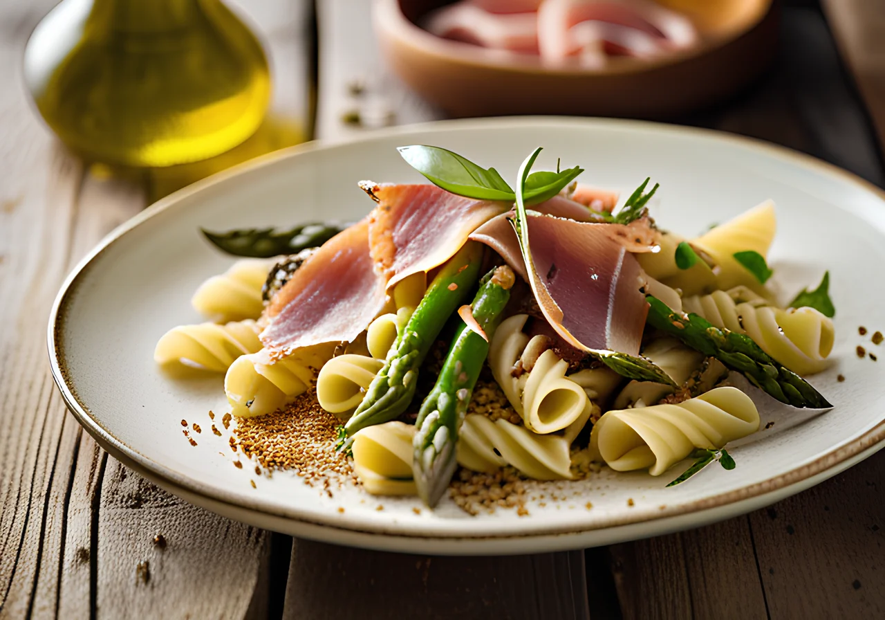 Pasta with Green Asparagus