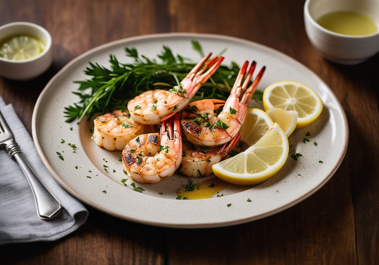 Grilled Herb Fish and Shrimp