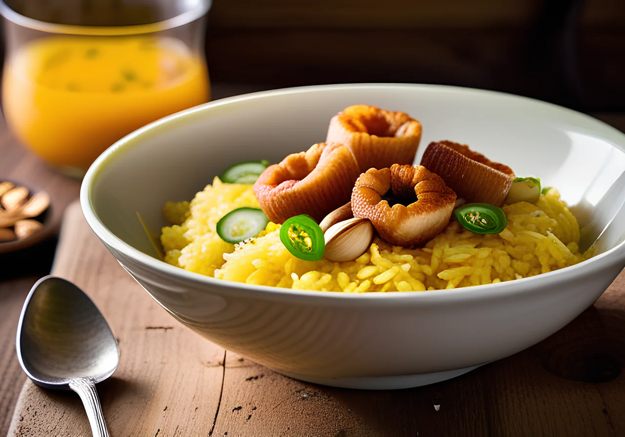 Pilaf with Saffron, Cashews and Currants