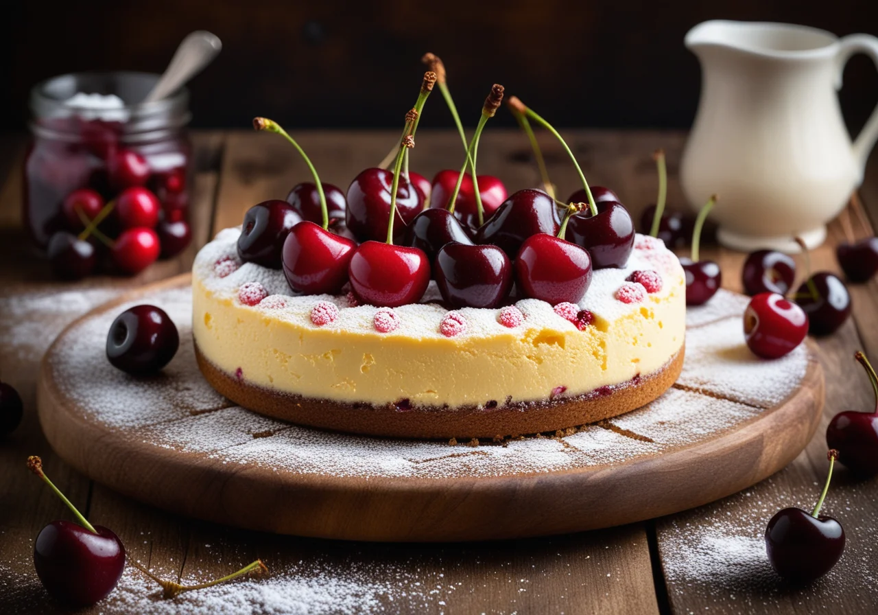 Cheese Cherry Cake