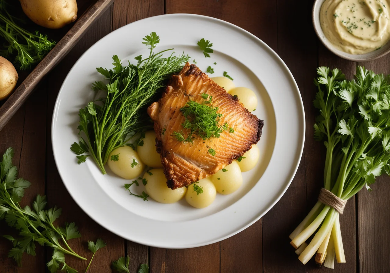 Fish Bake with Potato Crown