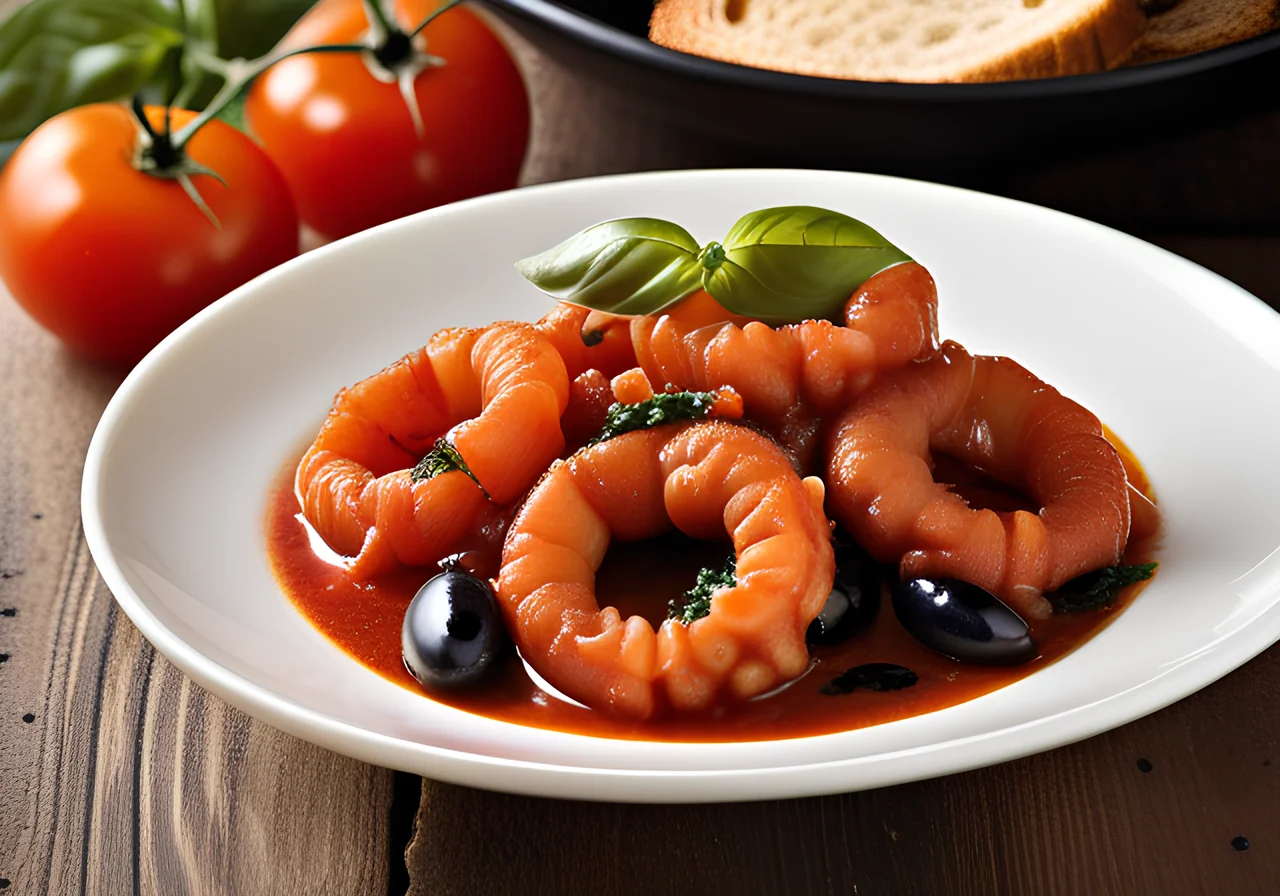 Squid in Spicy Tomato Sauce