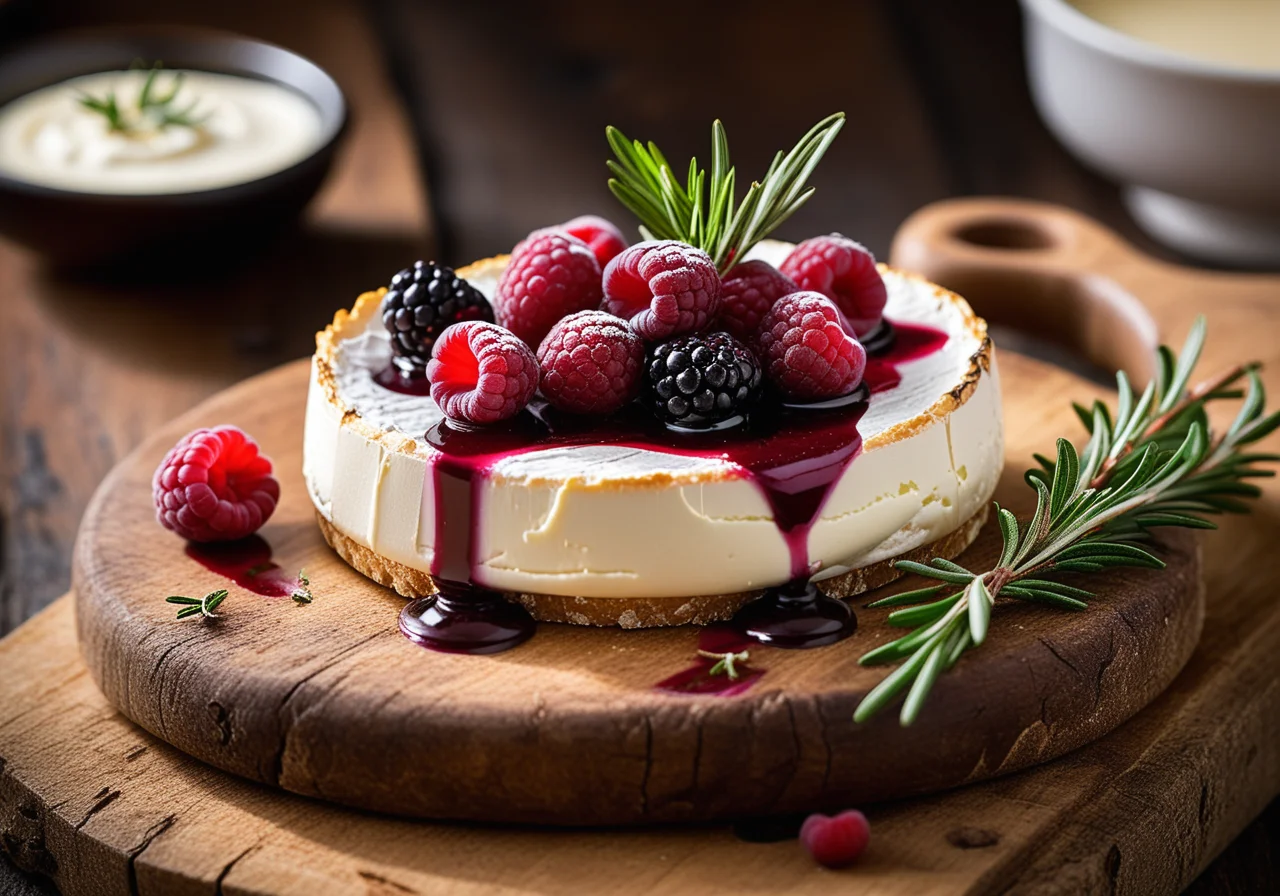 Baked Camembert with Lingonberry Jam