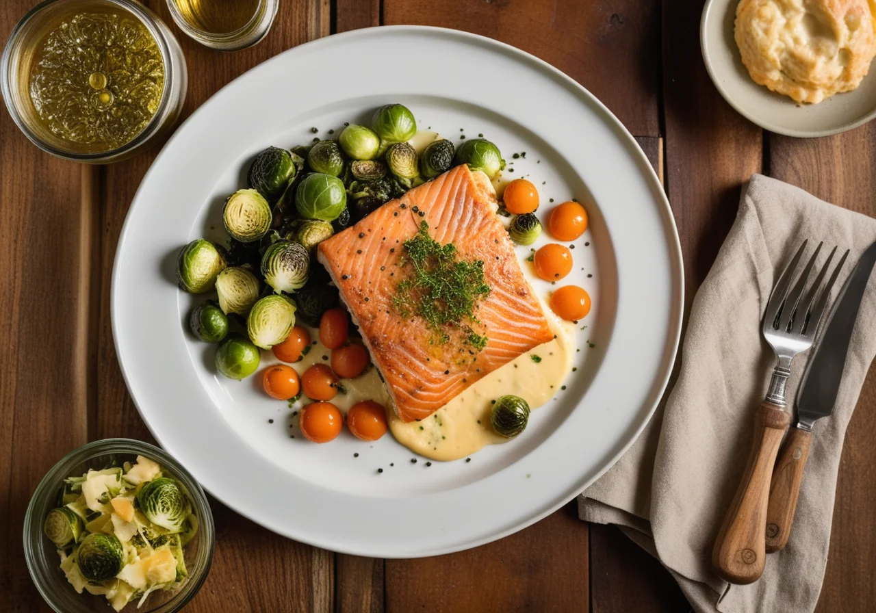 Salmon and Vegetable Gratin