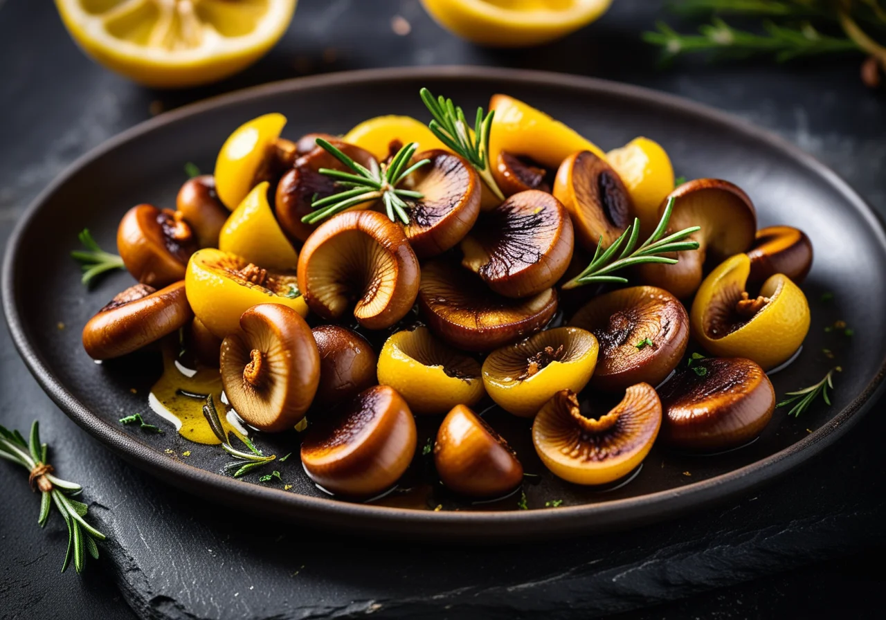 Saffron Mushrooms in Olive Oil