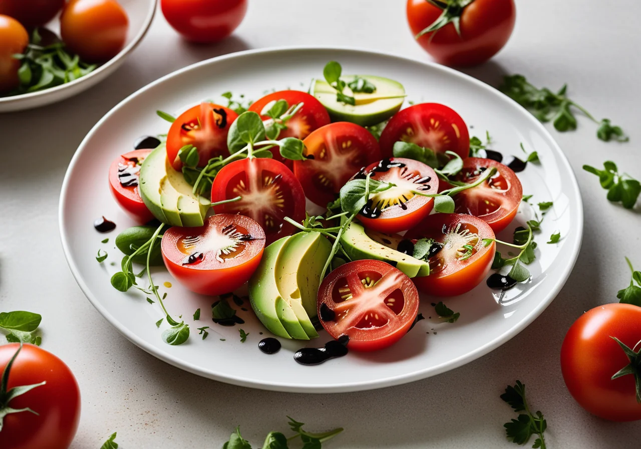 Tomato Salad with Sour Cream