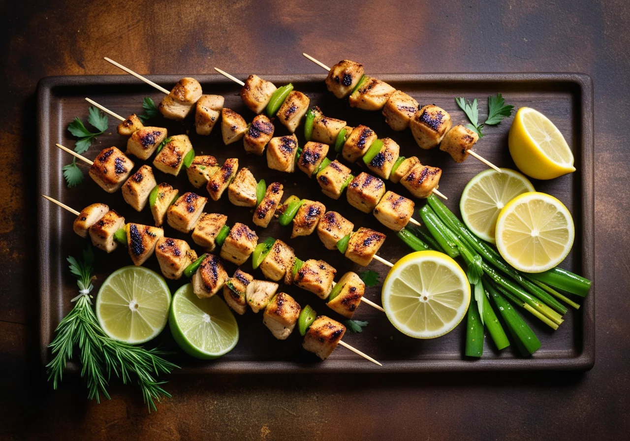 Lemon‑Herb Chicken Skewers
