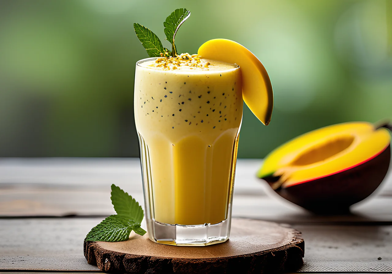 Mango Lassi Shake with Buttermilk