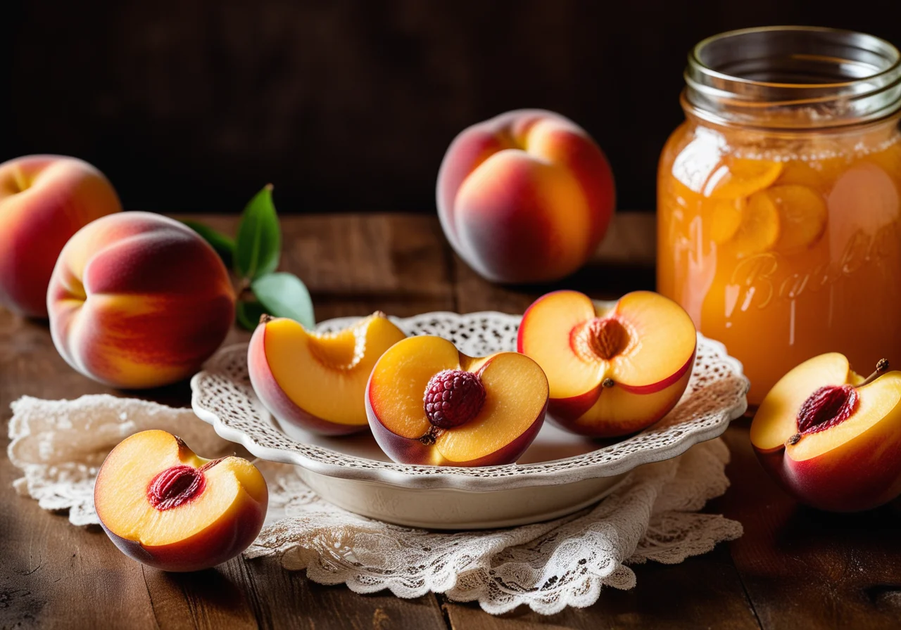Preserved Peaches with Vanilla