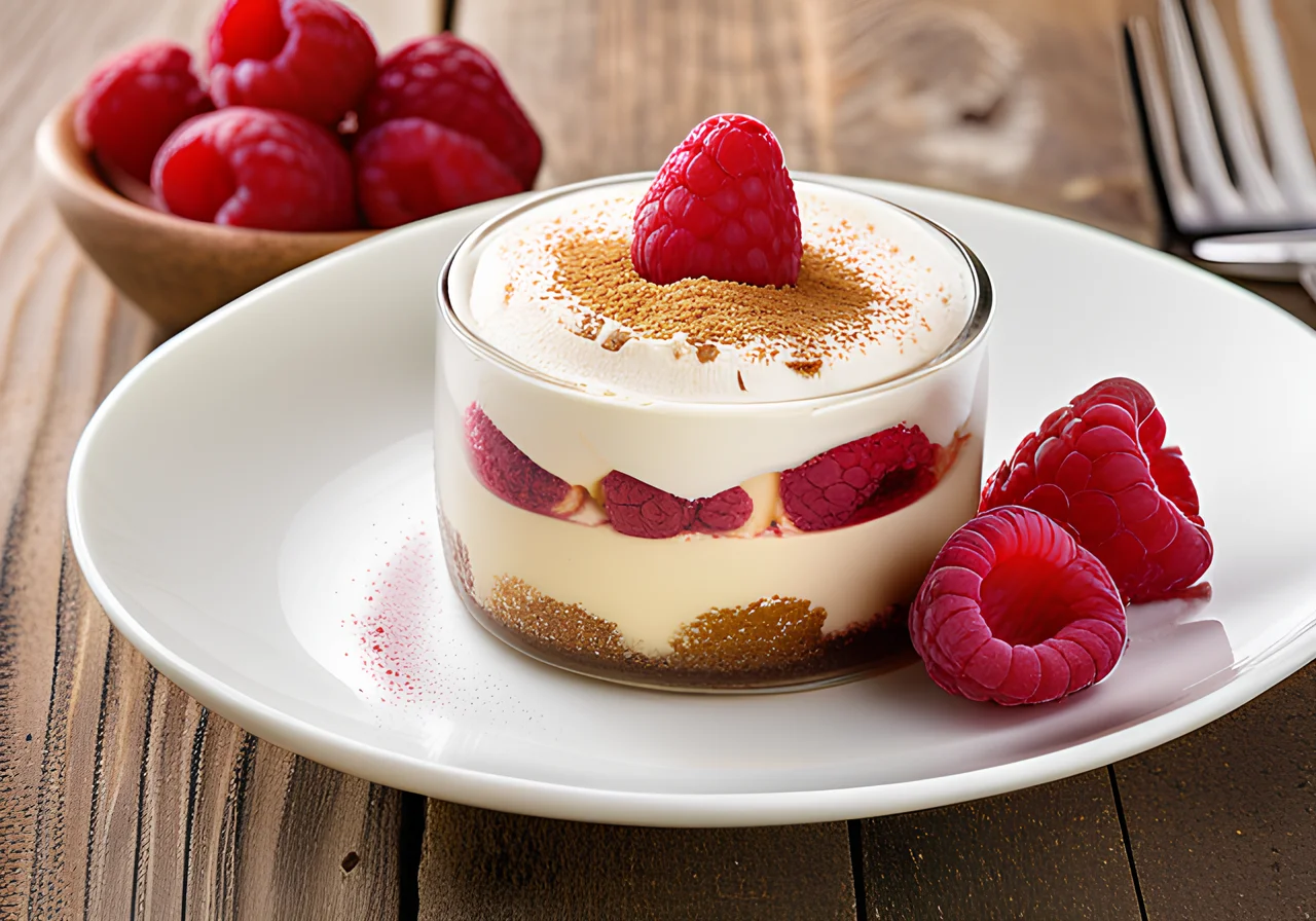 Raspberry Tiramisu with Rose Water