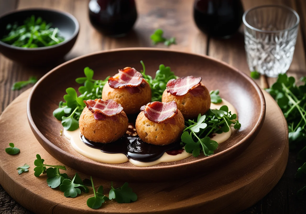 Semmelknödel-Speck-Türmchen
