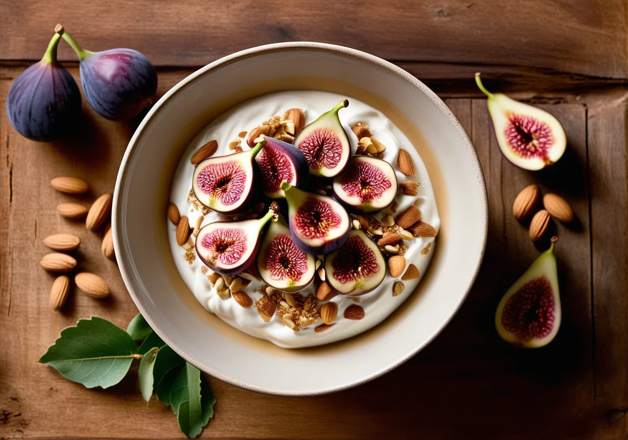 Wheat Yogurt with Figs