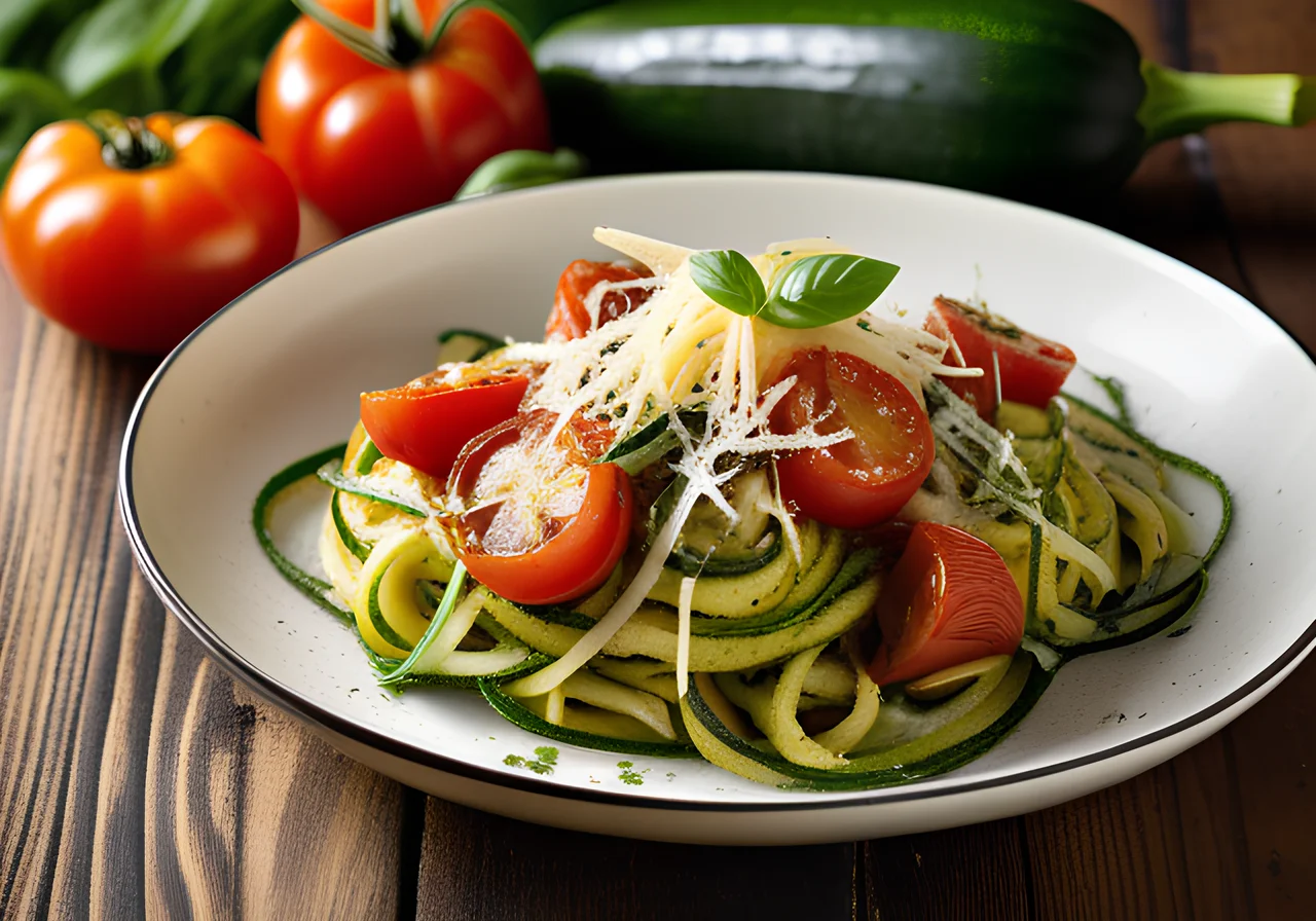 Zucchini and Tomato Pasta