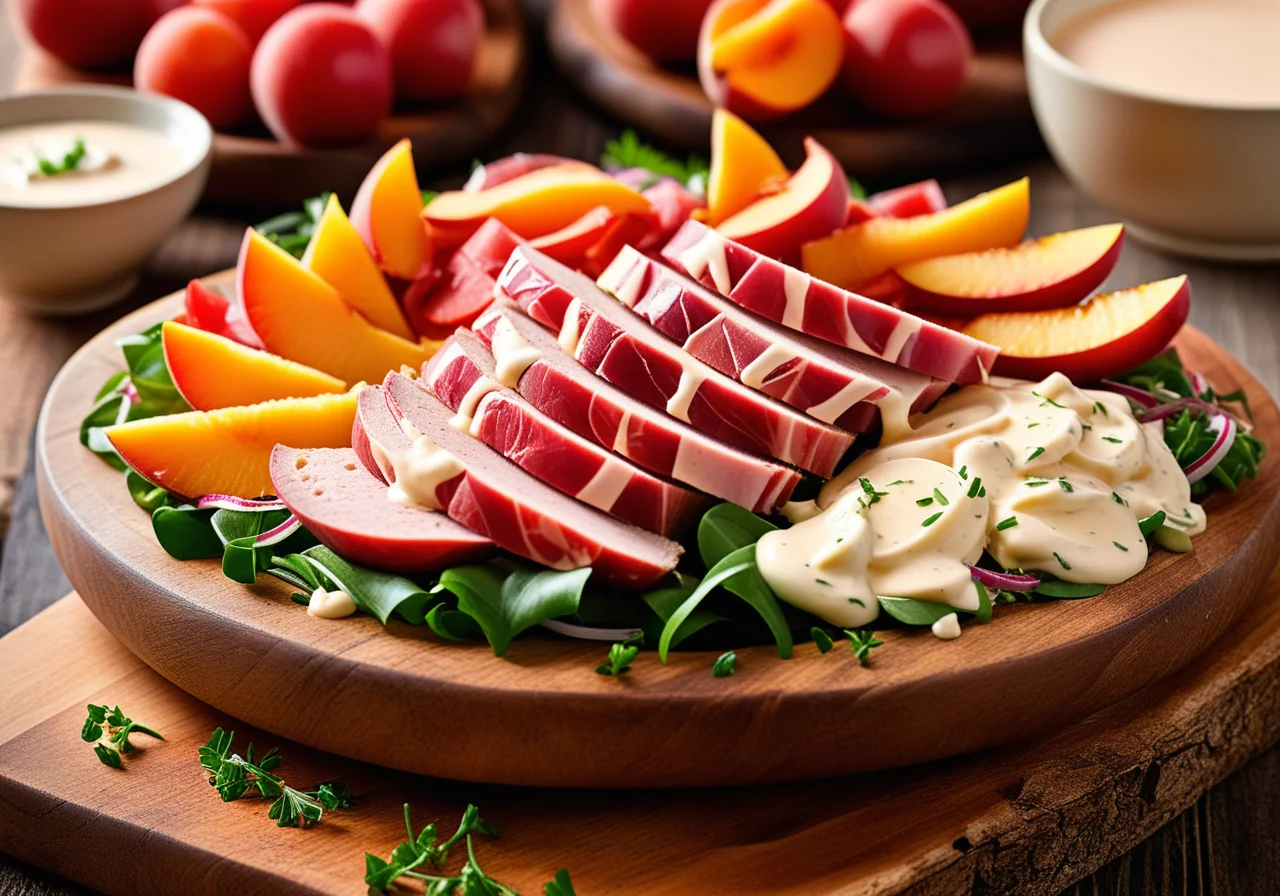 Salad with Turkey Ham