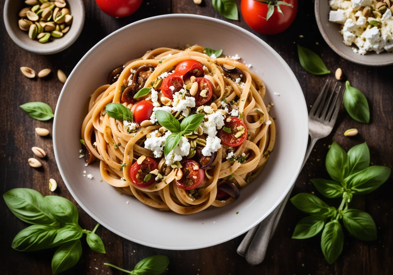 Pasta with Mediterranean Vegetable Sauce