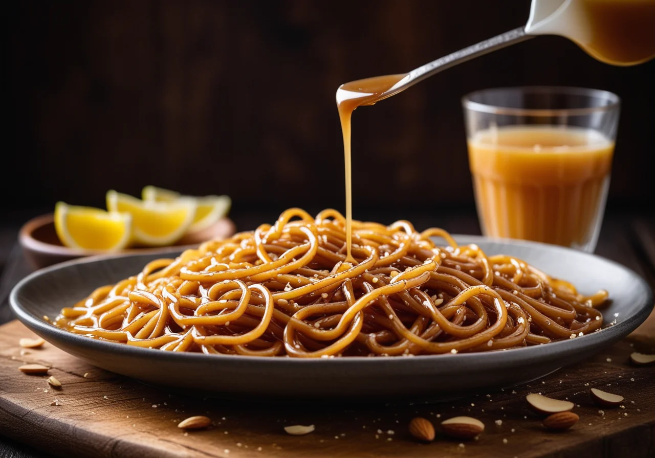 Sugar-Glazed Pipe Noodles