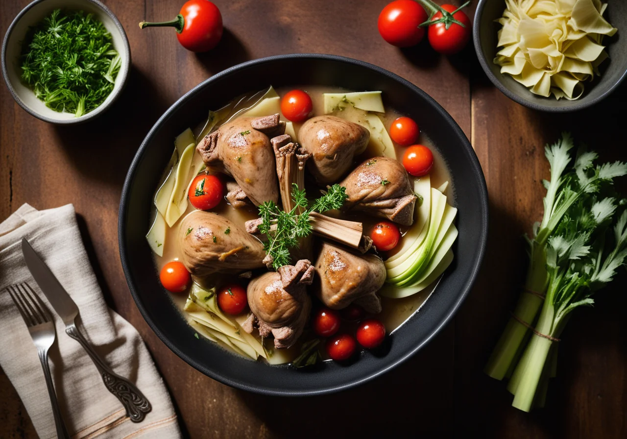 Stewed Rabbit with Artichokes