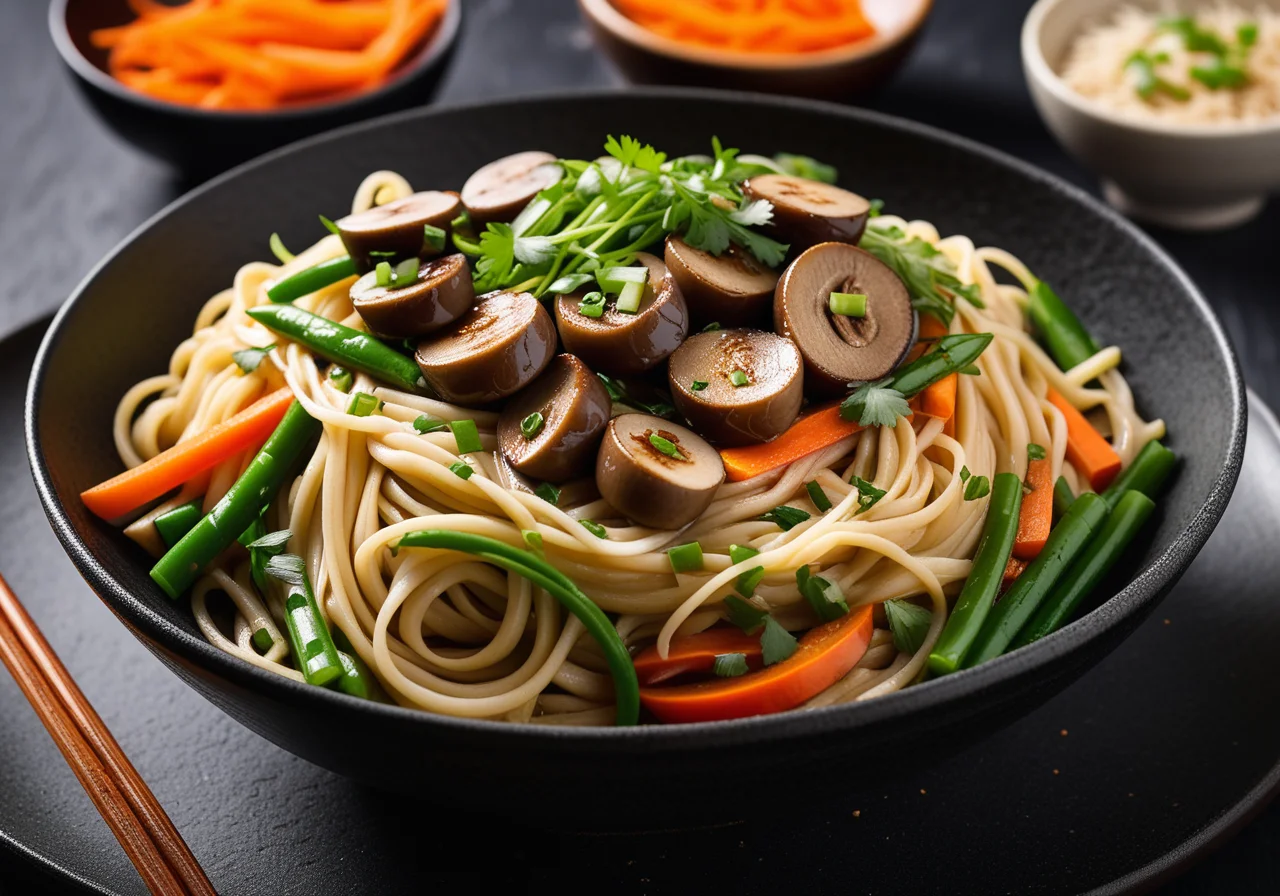 Chinese Stir-Fry Noodles with Vegetables