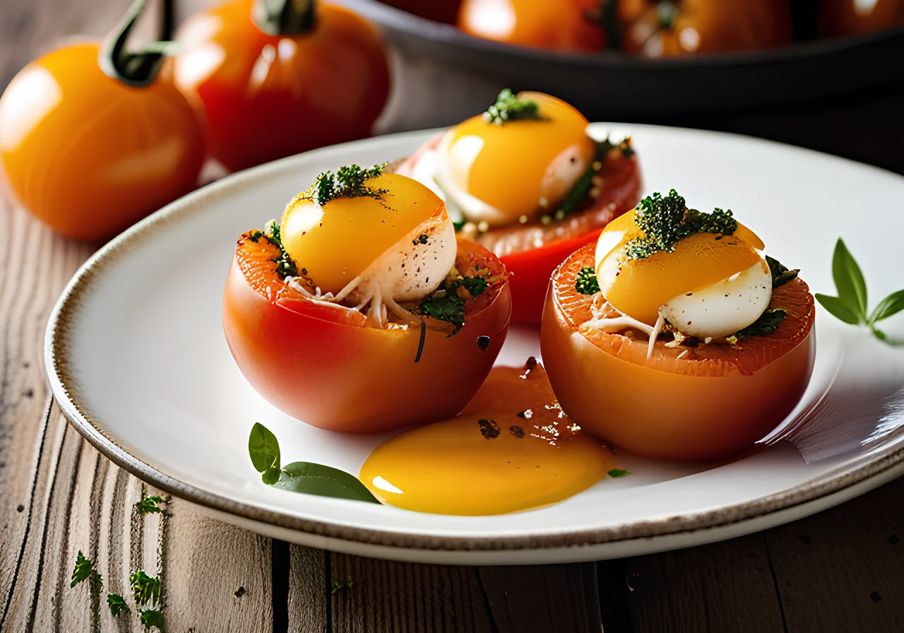 Tomatoes Stuffed with Eggs