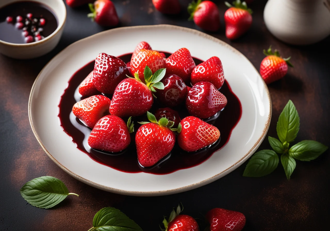 Balsamic Honey Strawberries