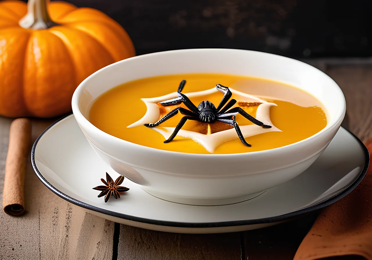 Spooky Pumpkin Soup for Halloween