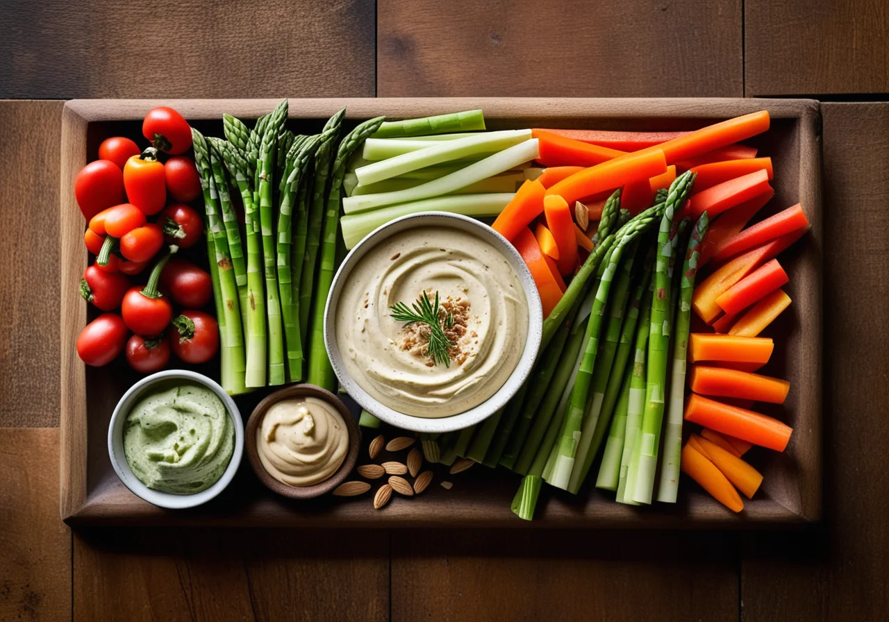 Vegetables with Four Sauces