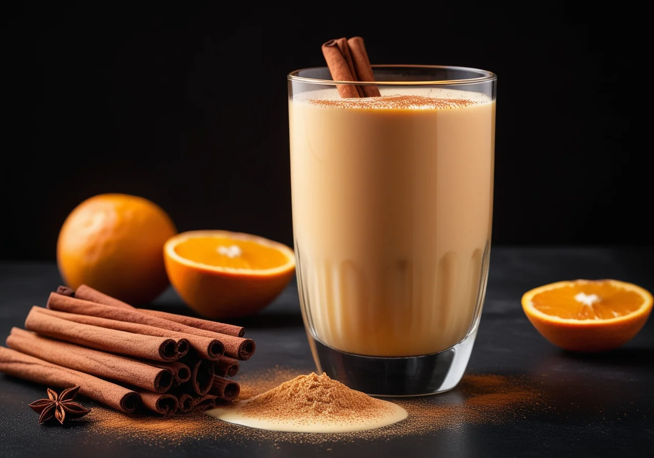 Orange Almond Milk with Cinnamon