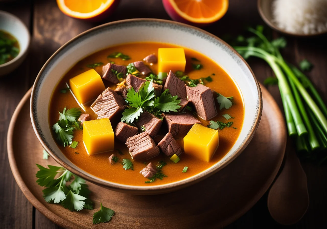 Fruity Duck Soup with Curry