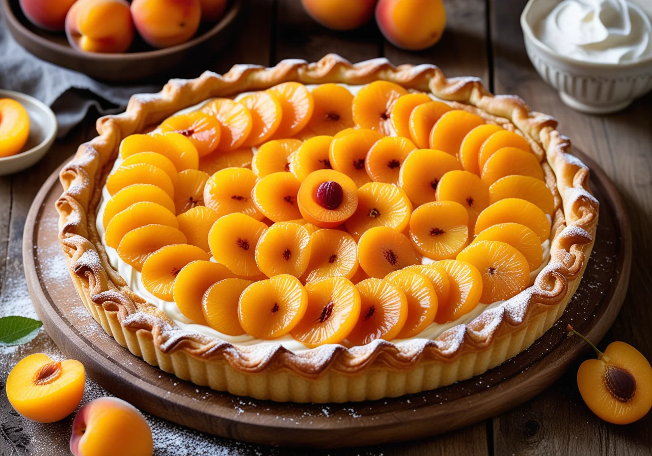 Apricot Tart in Filo Dough