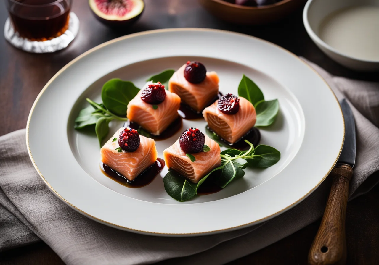 Salmon Rolls with Figs