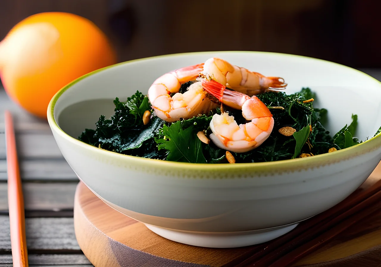 Shrimp with Kale