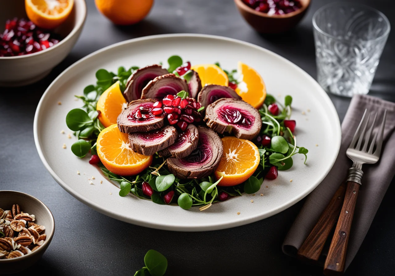 Clementine and Lamb Salad
