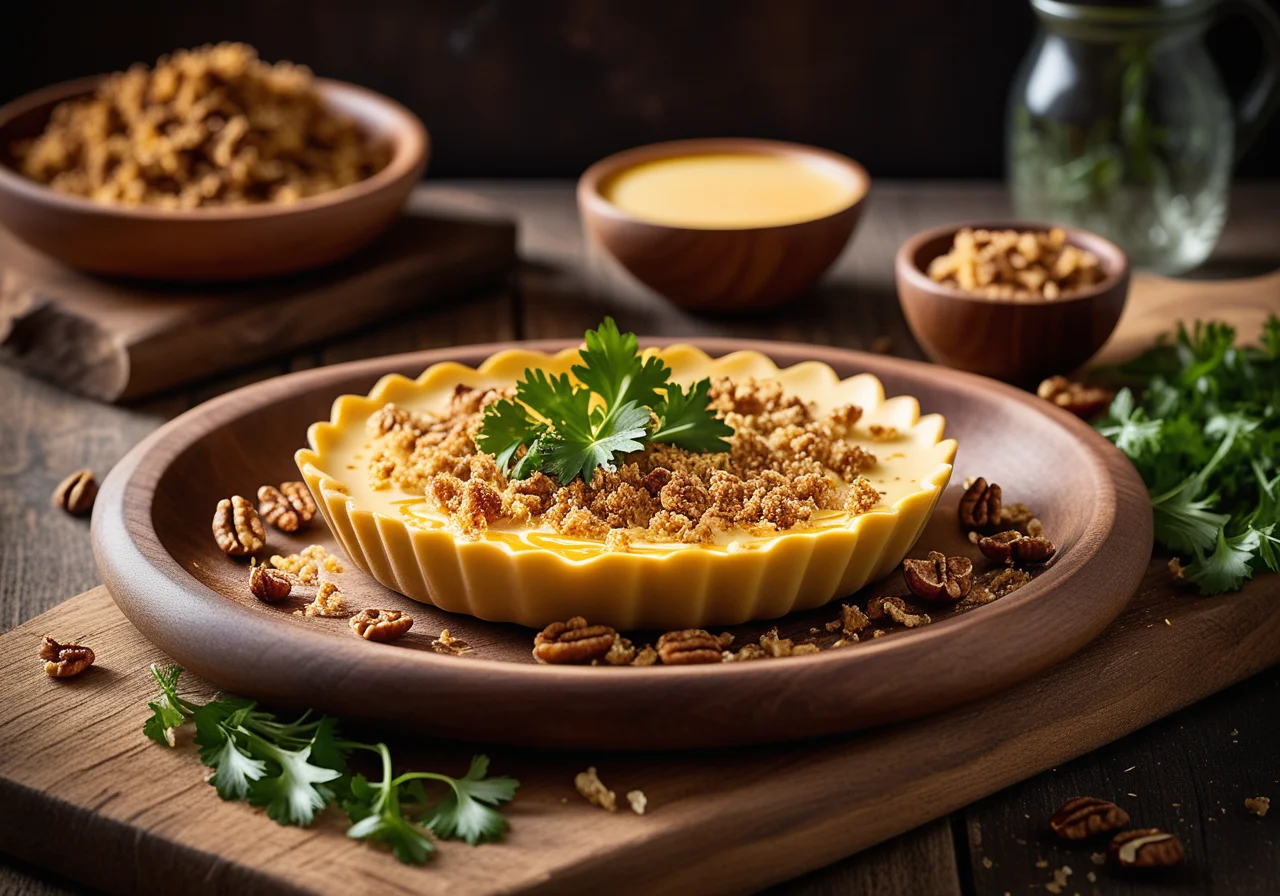 Gratinated Chicory with Grana Padano Walnut Breadcrumbs