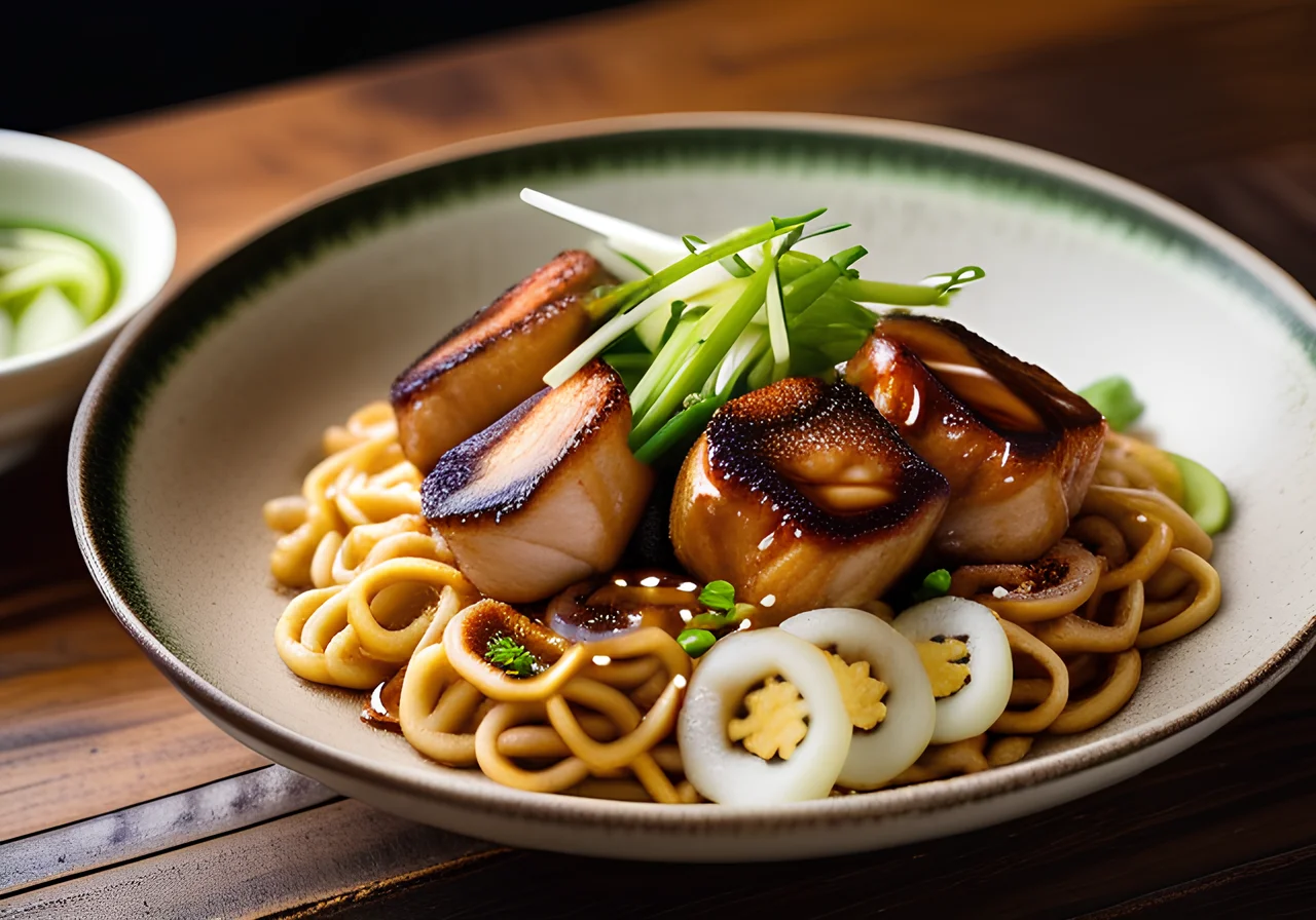 Udon Noodles with Chicken