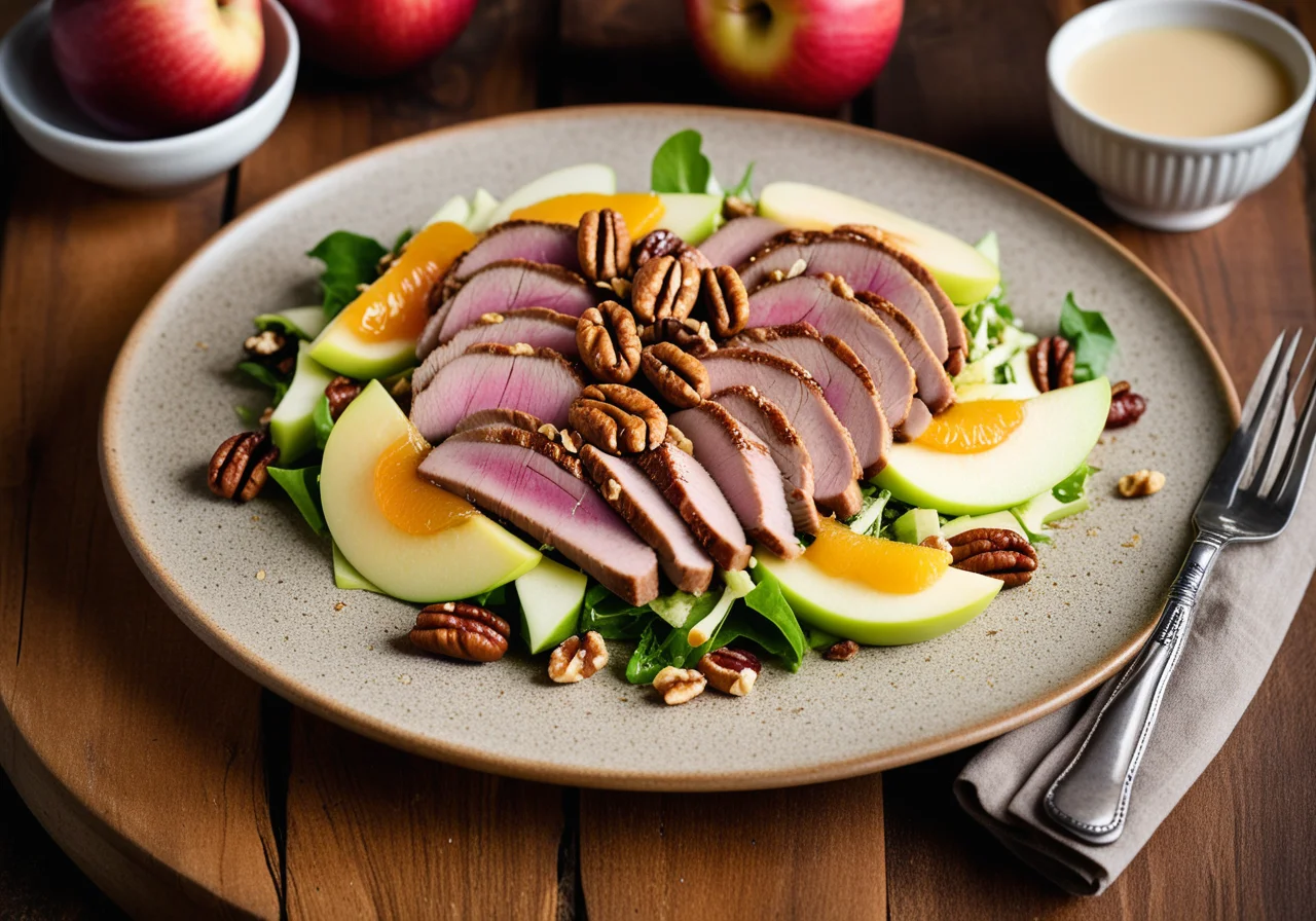 Duck on Waldorf Salad