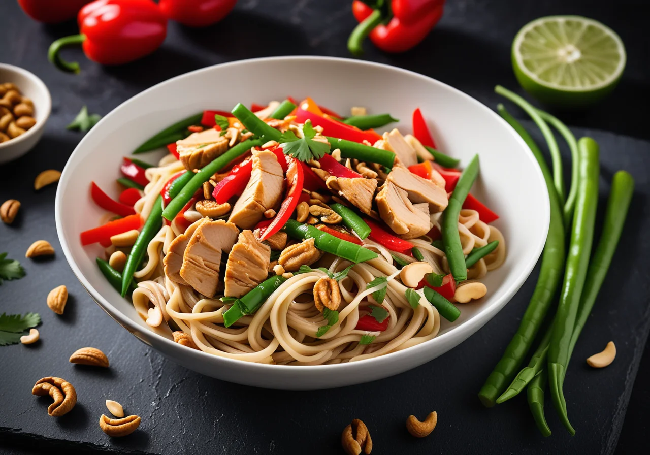 Asian Chicken Noodle Stir-Fry