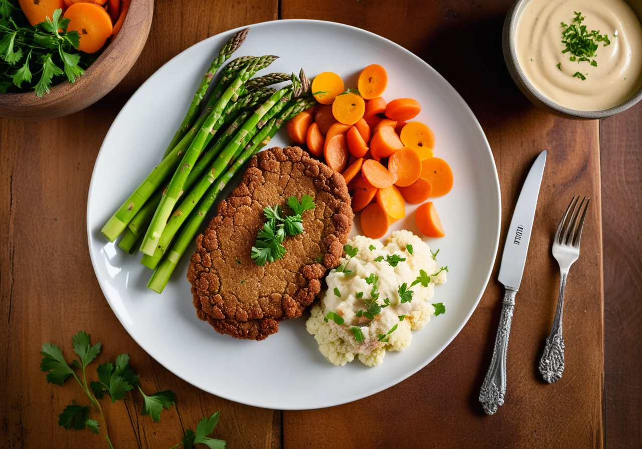 Leipziger Allerlei with Veal Schnitzel