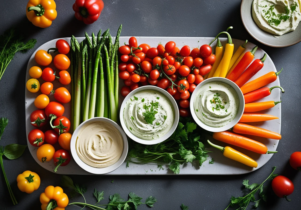 Raw Vegetables with Quark Dip
