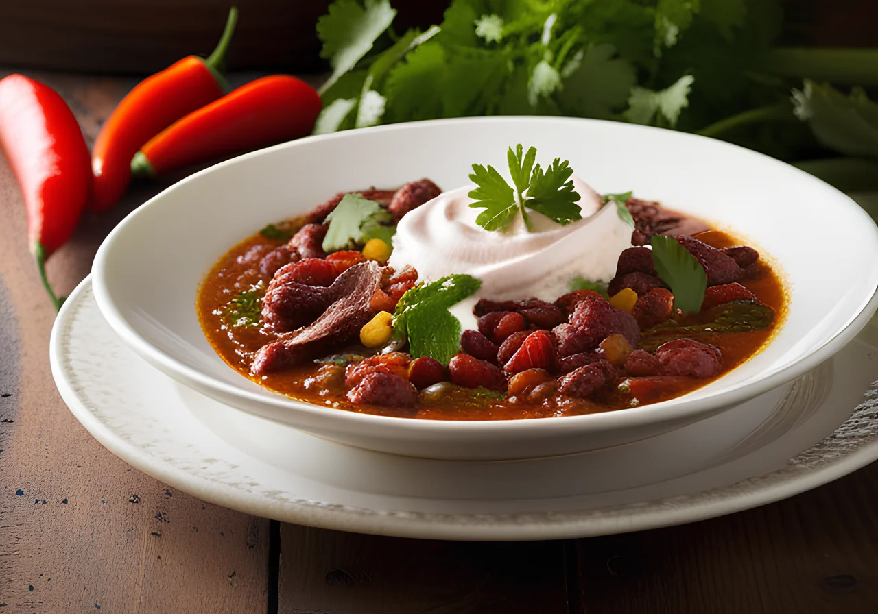 Chili con Carne with Cilantro