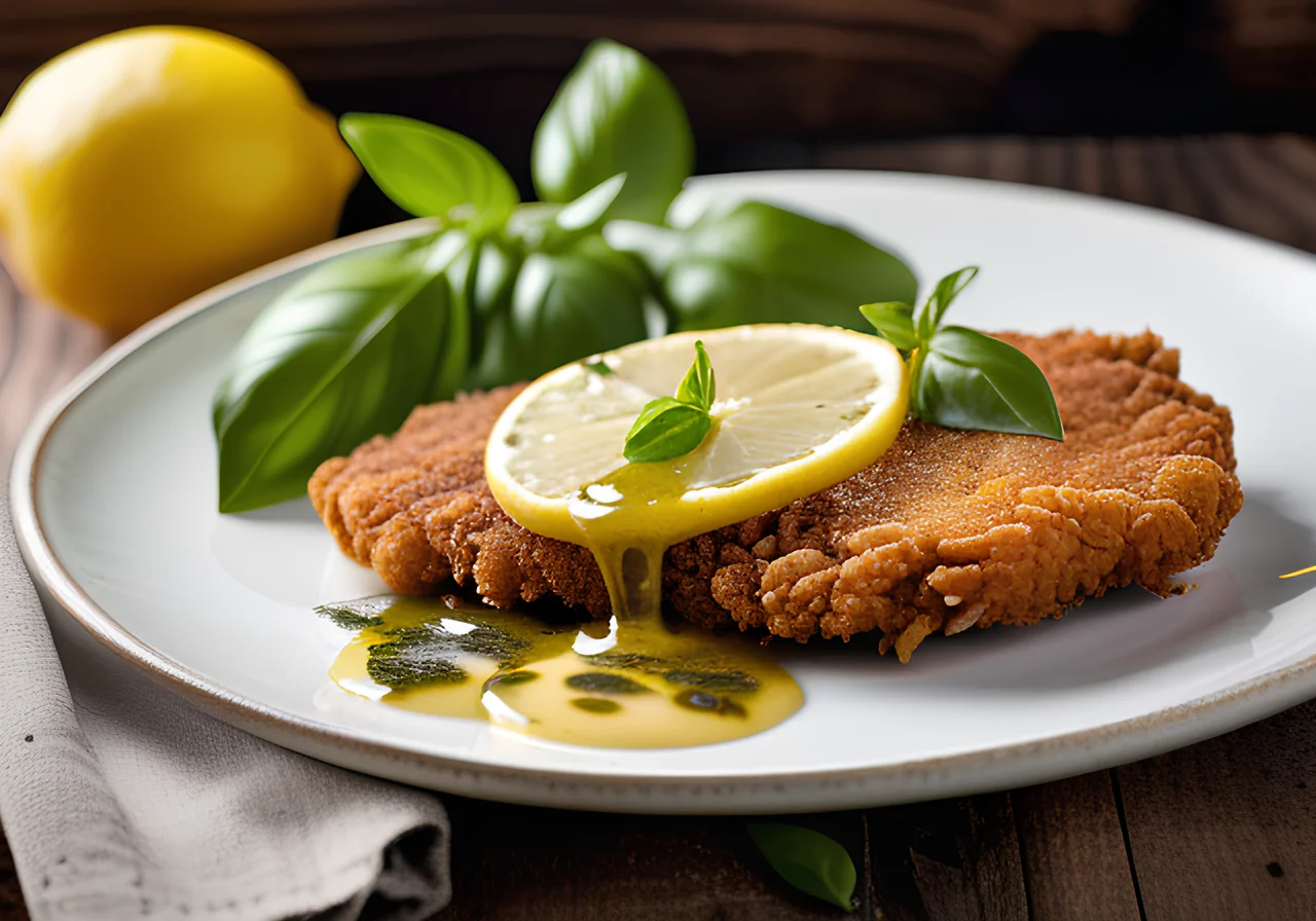Veal Schnitzel with Basil