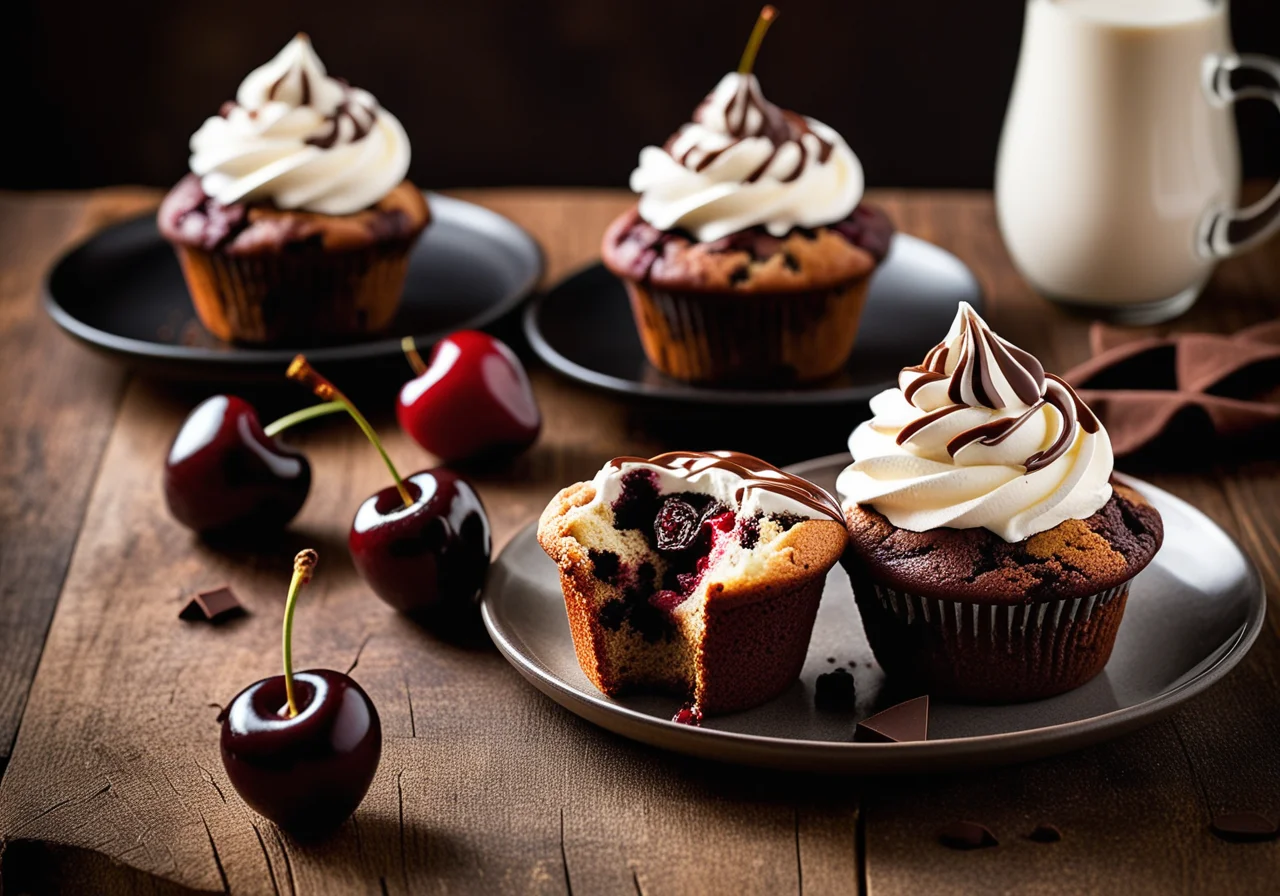 Black Forest Cherry Muffins