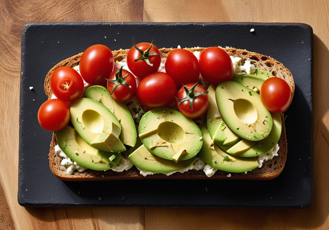 Whole Grain Bread with Avocado Spread