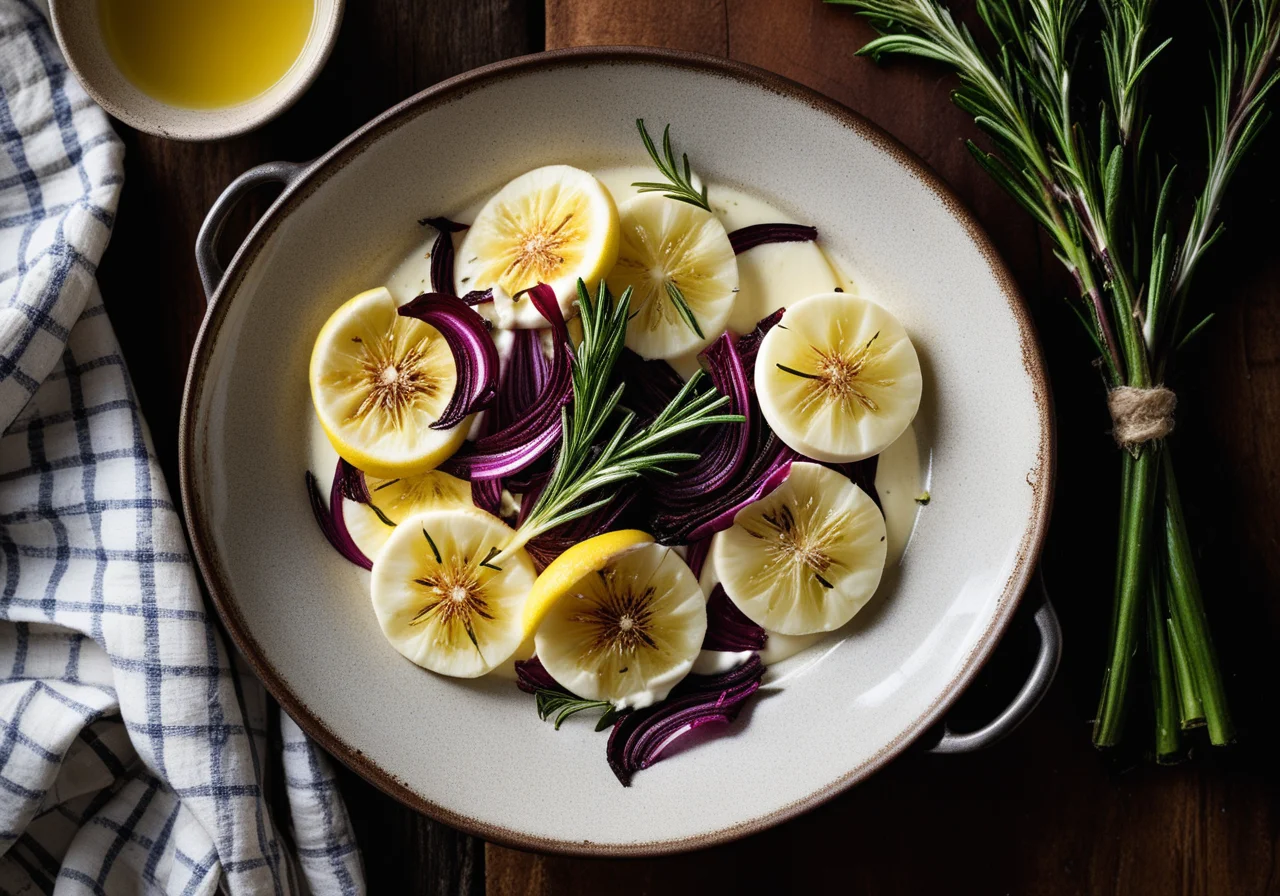 Roasted Chicory with Goat Cheese