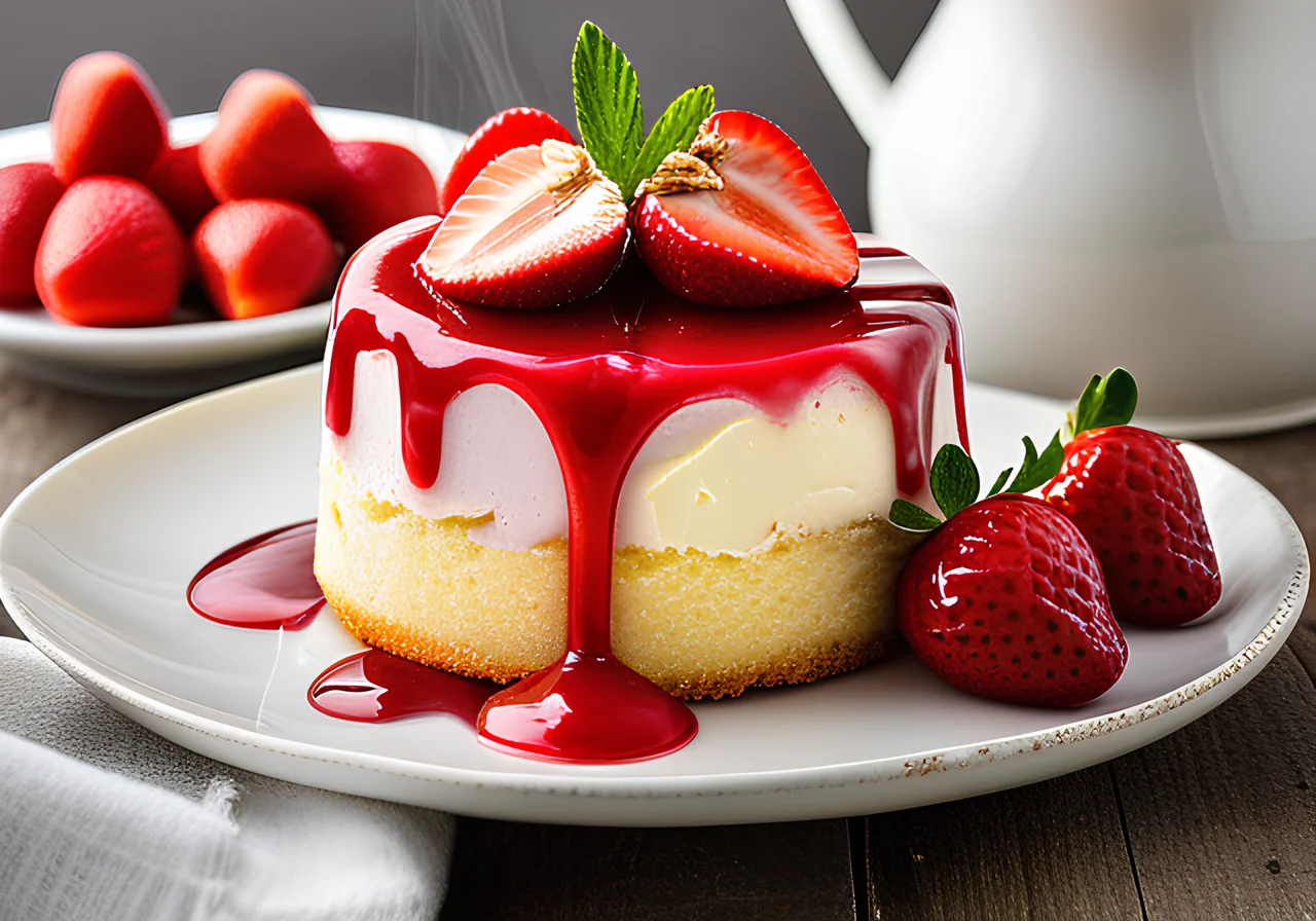 Strawberry Quark Cake