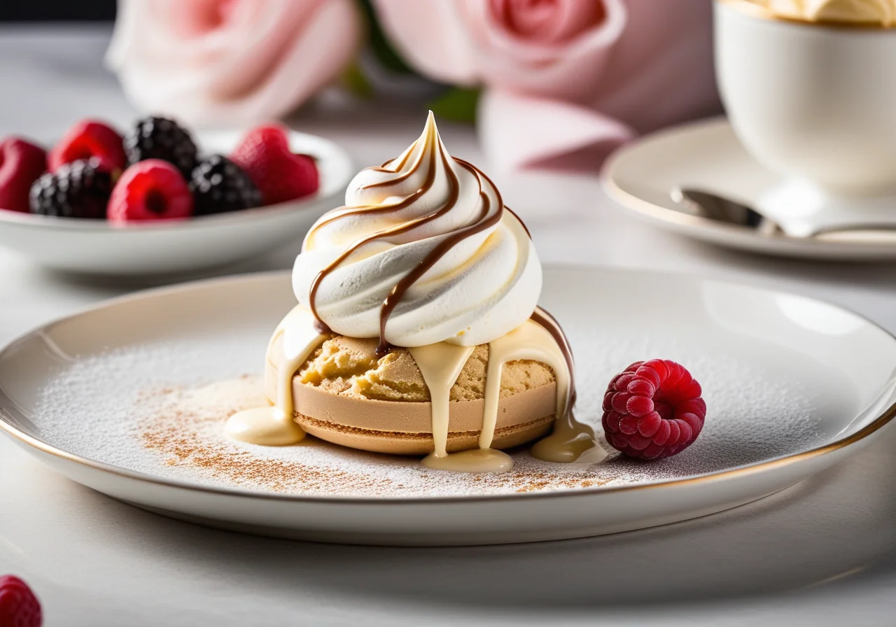 Baked Ice Cream with Meringue