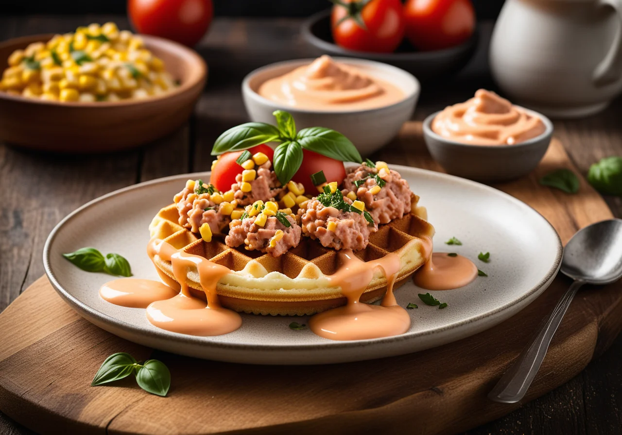 Rice‑Waffle Veggie Snack Ferris Wheel